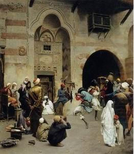 Arab or Arabic people and life. Orientalism oil paintings 176, unknow artist